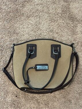 Chameleon Holster Tan and Dark Brown Women’s Satchel Bag